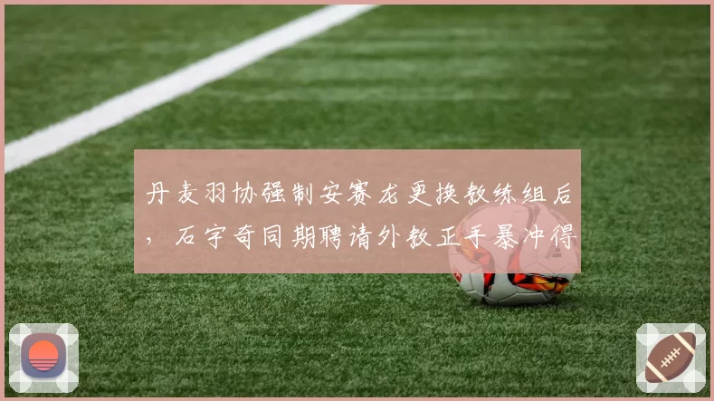 丹麦羽协强制安赛龙更换教练组后，石宇奇同期聘请外教正手暴冲得分率提升15%__br_